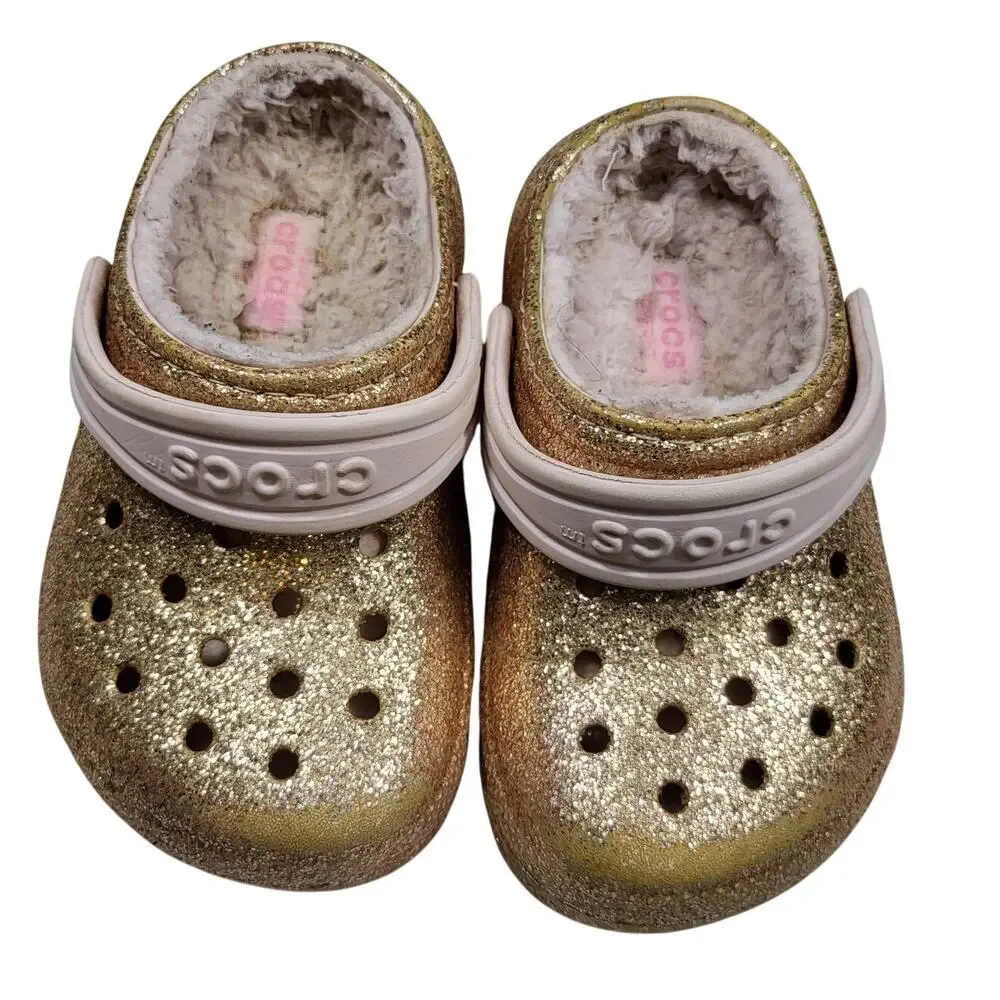 Crocs Classic Kids glitter Pink Girls C 8